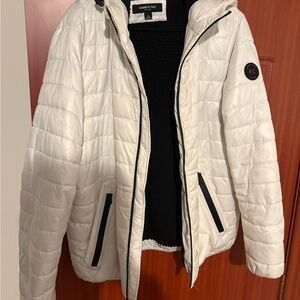Kenneth Cole Women's White Puffer Jacket